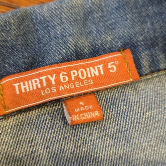 Distressed oversized denim jacket - Picture 6 of 6